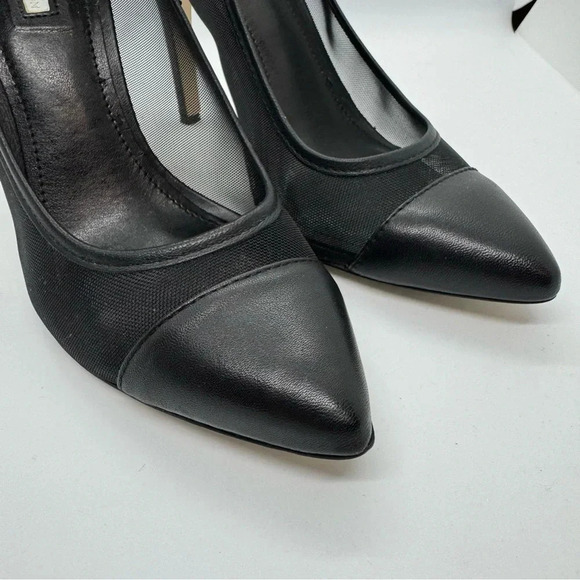 BCBG generation Cynthia black leather mesh pump - Picture 5 of 9